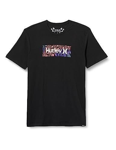 Hurley Herren Evd Wash Venice Punk Tee Ss T-Shirt, schwarz, L von Hurley