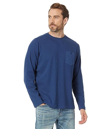 Hurley Herren Felton Thermal Crew T-Shirt, Blue Void, L von Hurley