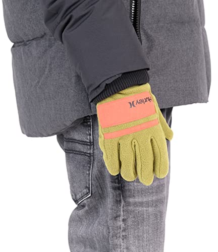 Hurley Herren Gloves M Arrowhead Fleece Handschuhe, Grün (medium olive), S-M EU von Hurley