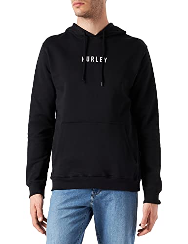 Hurley Herren M Bengal Fleece Hood Sweatshirt, schwarz, Large von Hurley