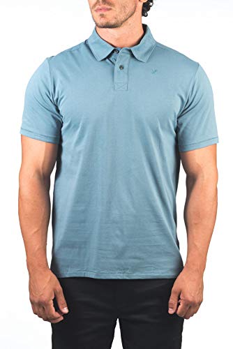 Hurley Herren M Dri-Fit Harvey Solid Polo S/S T-Shirts, Ozone Blue, S von Hurley