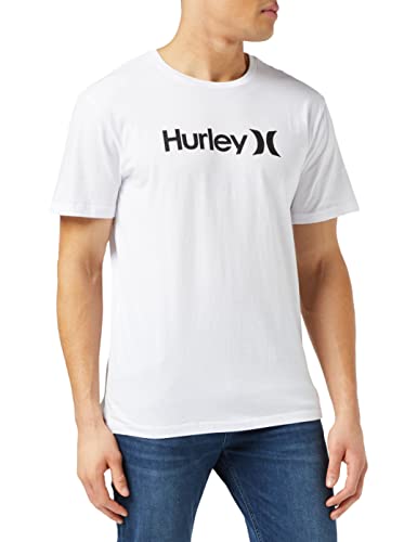 Hurley Herren M Evd WSH Core OAO Solid Tee T-Shirt, weiß, M von Hurley