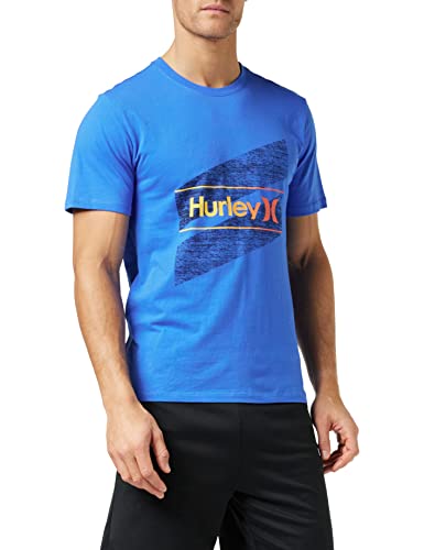 Hurley M Evd WSH OAO Slashed SS T-Shirt, Blau (Signal Blue), S von Hurley