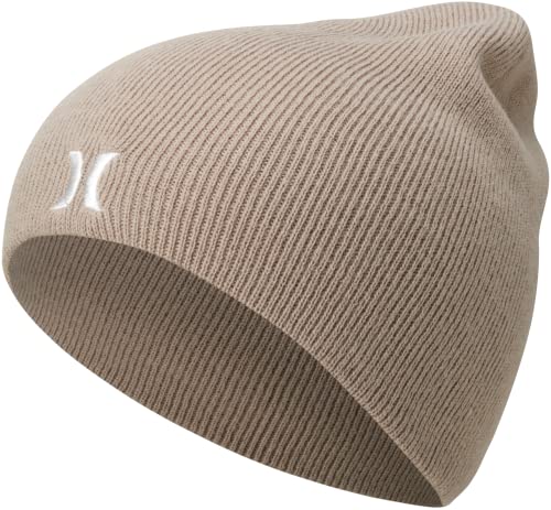 Hurley Herren M Icon Staple Beanie Totenkopf Kappen, khaki, Einheitsgröße EU von Hurley