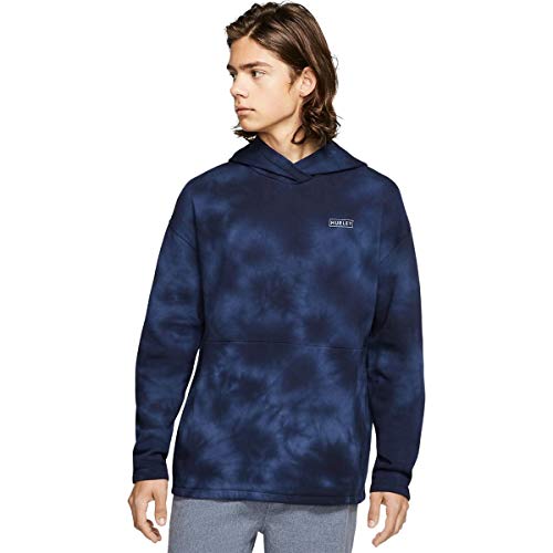 Hurley Herren M Lightning Wash PO Kapuzenpullover, Blau, S von Hurley