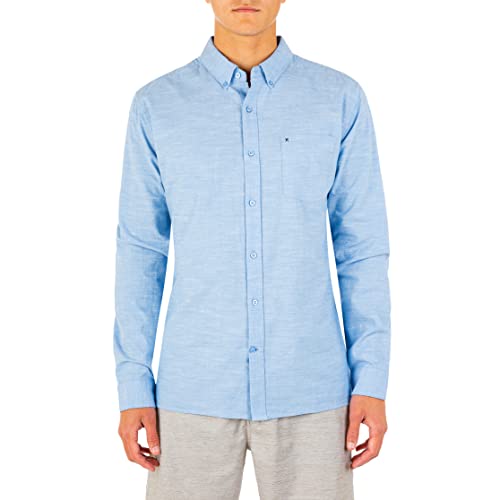 Hurley Herren M ONE&ONLY Woven L/S Hemden, Blue ok, XL von Hurley
