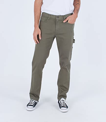 Hurley Herren M Oceancare Tischlerhose Freizeithose, Khaki, 28 von Hurley