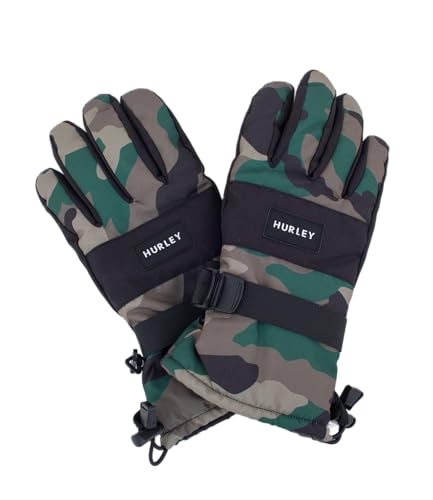 Hurley Herren M Revert Schneehandschuh Handschuhe für kaltes Wetter, Camouflage, L-XL von Hurley