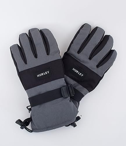 Hurley Herren M Revert Schneehandschuh Handschuhe für kaltes Wetter, dunkelgrau, L-XL von Hurley