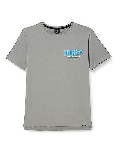 Hurley Herren M Tour Short Sleeeve Tee T-Shirt, Grau Htr, S von Hurley