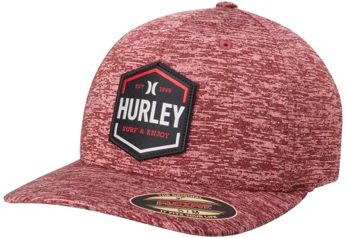 Hurley Herren M Wilson Hat Baseballkappe, Rot, S von Hurley
