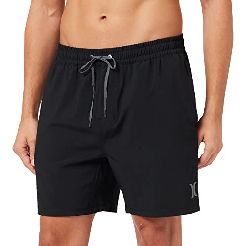 Hurley Herren O&o Solid Volley 17' Board-Shorts, schwarz, L von Hurley