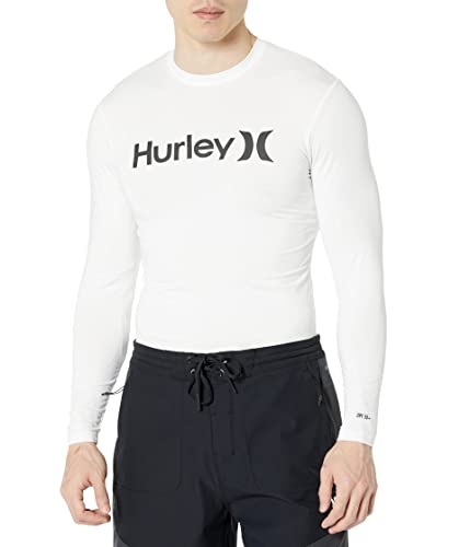 Hurley Herren OAO Quickdry Rashguard Ls ausschlagschutzhemd, weiß, L von Hurley