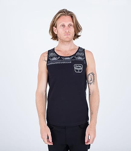 Hurley Herren Oceancare Columbia Tank T-Shirt, Schwarz, M von Hurley