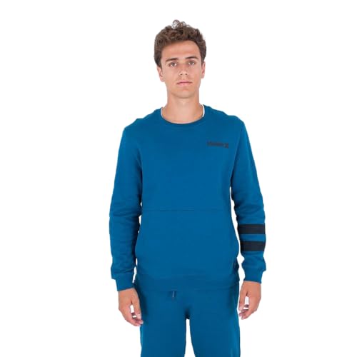Hurley Herren Oceancare Crew Pullover Sweater, blau, L von Hurley