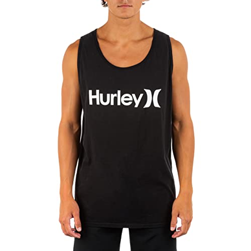 Hurley Herren One & Only Solid Tank Top Black Lg T-Shirt, schwarz, L von Hurley