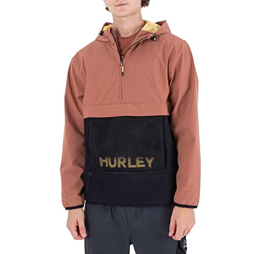 Hurley Herren Phantom+ Packable Anorak Jacke, Zion Rost, L von Hurley