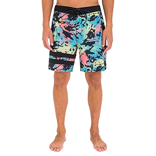 Hurley Herren Phantom Block Party 18' Board-Shorts, Gelbe Post, 38 von Hurley