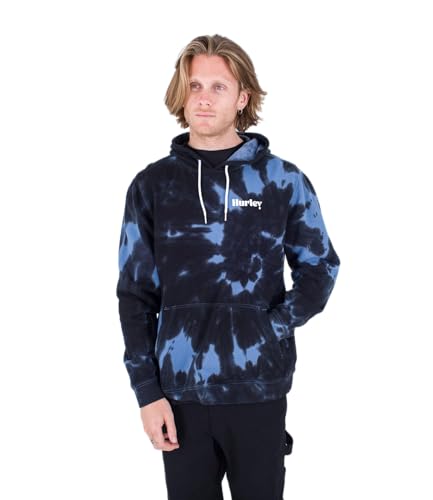 Hurley Herren Tidal Wave Batik-Fleece Po Pullover Sweater, Schwarz, XL von Hurley