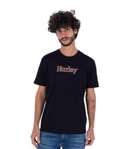 Hurley Herren Trail Tee Tshirt, Black, XL von Hurley