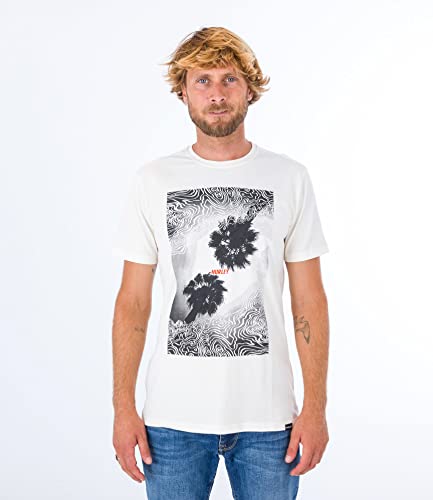 Hurley Herren U Oceancare Photoprint Ss Tee T-Shirt, Marshmallow, XL von Hurley
