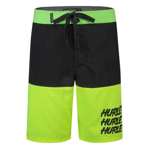 Hurley Jungen Hrlb Boardshorts, 3 Stück Board-Shorts, Schwarz/Blaues Graphit, 130 von Hurley
