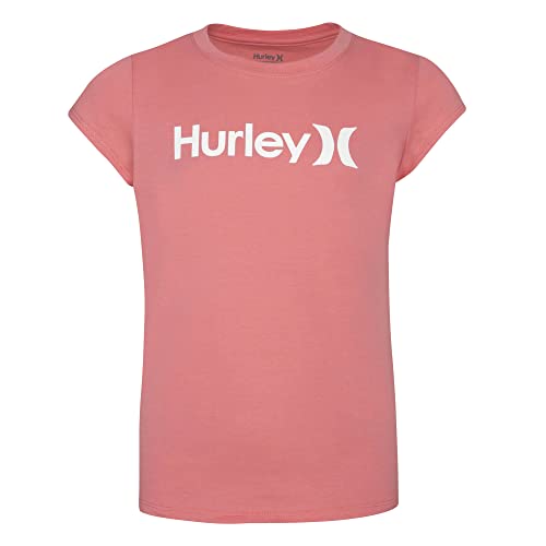 Hurley Mädchen Hrlg Core One & Only Classic Tee Tshirt, Deep Sea Coral, 12 años von Hurley