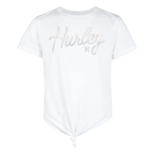 Hurley Mädchen Hrlg Knotted Boxt Tee T-Shirt, schwarz, 6 Años von Hurley