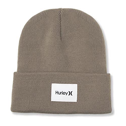 Hurley Men's Winter Hat - Seaward Patch Cuffed Beanie, Size One Size, Khaki von Hurley
