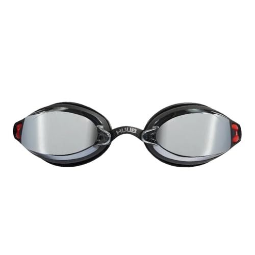 Huub Brownlee 2 Custom Air Schwimmbrille, Schwarz/Rot + Light Smoke Mirror von Huub