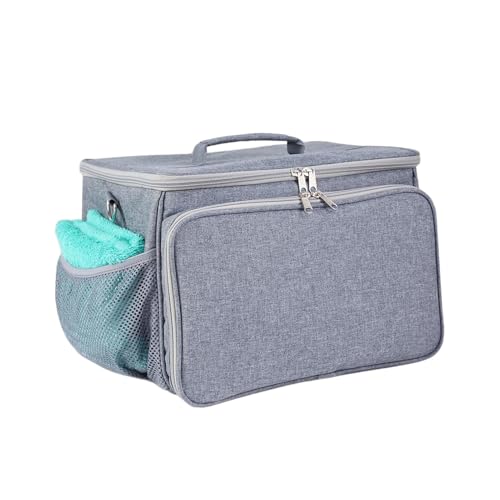 Aufbewahrungstasche für Hundepflege, Haustierpflege-Werkzeug-Organizer, Tasche für Pflegeset, Aufbewahrungstasche für Hundepflege, Pflegezubehör, tragbare Fellpflegetasche von Huvqianu