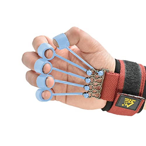 Tragbares Fingerstärkungsset – 5-teiliges Elastisches Silikon-Fingertrainingsgerät | Fingertrainer | Handgriffverstärker | Fingerstretcher-Widerstandsbänder von Huyeruie