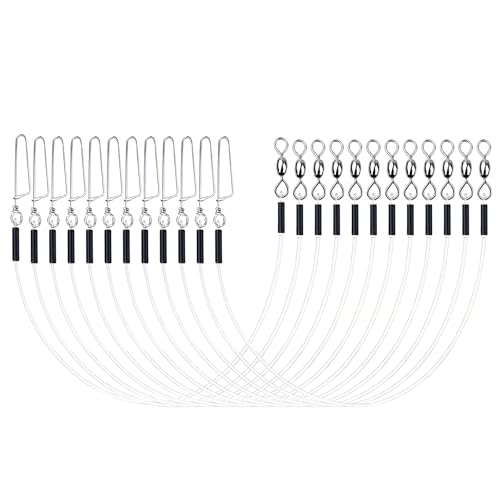 Hxyxbnhno Fluorocarbon Angelvorfach Fluorocarbon Vorfach-Set für Salzwasser/Süßwasser Angelschnur mit Wirbeln Hxyxbnhno Fluorocarbon Angelvorfach Fluorocarbon Vorfach-Set für Salzwasser/Süßwasser Angelschnur mit Wirbeln von Hxyxbnhno