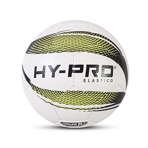 Hy-Pro Elastico Match Football Size 5, Neon Yellow and Black, Größe 5 von Hy-Pro