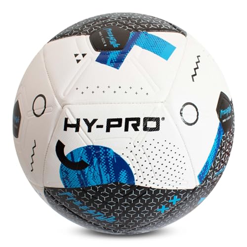 Hy-Pro Freestyle Thermo Fusion Fußball, Größe 5, Blau, Thermo-Bonded-Technologie von Hy-Pro