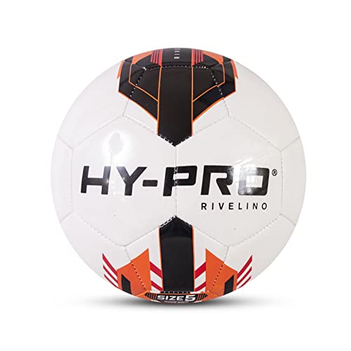 Hy-Pro Unisex Jugend Fußball, Rot/Schwarz/Orange, Rivelino Size 4 von Hy-Pro