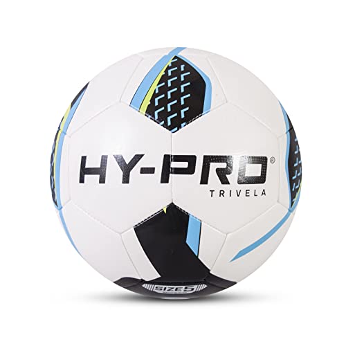 Hy-Pro Kinder Trivela Match Football Size 4, Blue and Neon Yellow, 37 von Hy-Pro
