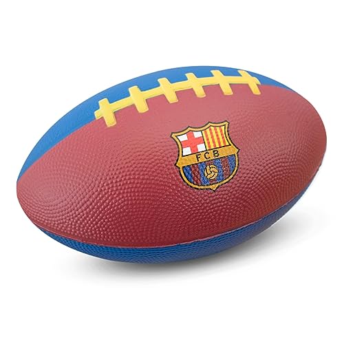 Hy-Pro Offiziell lizenzierter FC Barcelona Mini Foam American Football | Barca, Schaumstoff, weich, Indoor- und Outdoor-Spiel, Erwachsene, Kinder, Jugendliche von Hy-Pro
