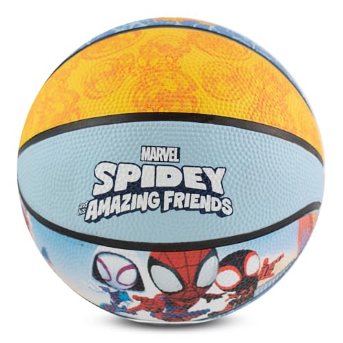 Hy-Pro Offiziell Lizenzierter Spidey und Seine Super-Freunde Mini Fußball Größe 3 - Marvel Superhelden-Design - Trainingsball für Draußen & Garten - Fußball klein von Hy-Pro
