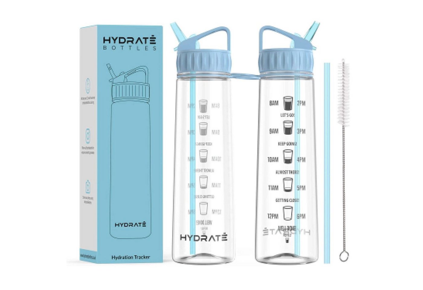 Hydrate Bottles Trinkflasche, Himmelblau 900ml Tritan von Hydrate Bottles