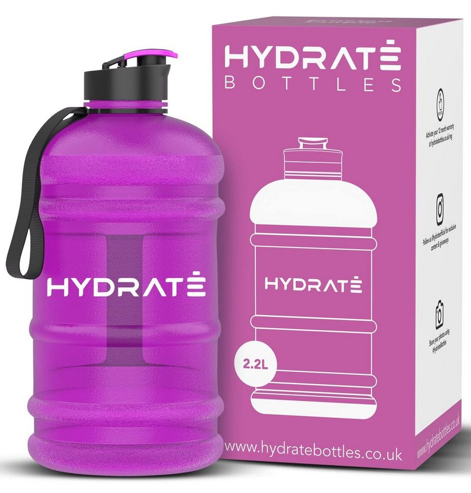 Hydrate Bottles Trinkflasche, Matte Lila 2.2 Litre Kunststoff von Hydrate Bottles