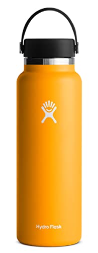 Hydro Flask Unisex-Erwachsene Wide Mouth Flex Cap Wasserflasche, Starfish, 40 oz von Hydro Flask