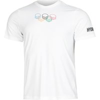 Hydrogen Olympic Skull Tech T-Shirt Herren in weiß, Größe: M von Hydrogen