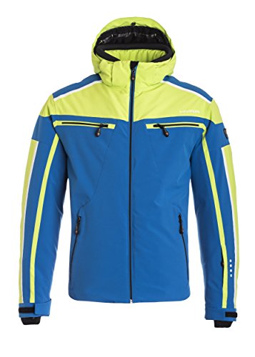 Hyra Herren Ski Functional Jacket Chur Universal Evolution Line, Blue/Lime Green, 48, 6546022481457 von Hyra