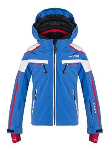 Hyra Kinder Buffalo Ski Jacket, Blue/Red, 10 years/140 cm von Hyra