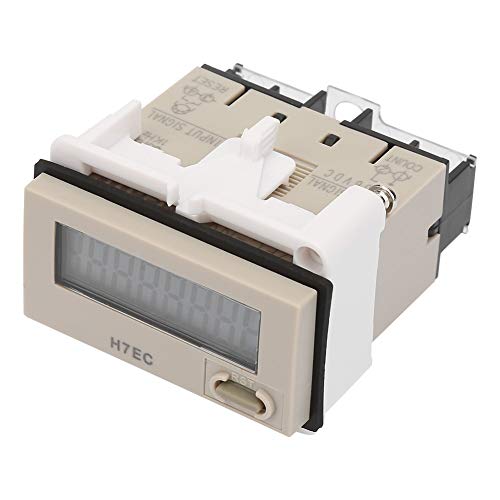 Hyuduo Digitaler Elektrischer Zähler, DC 3-36V H7EC-NV LED Digitaler Zähler 8-Ziffern LCD-Display 0-99999999 Zählbereich Digitale Spannungstester von Hyuduo
