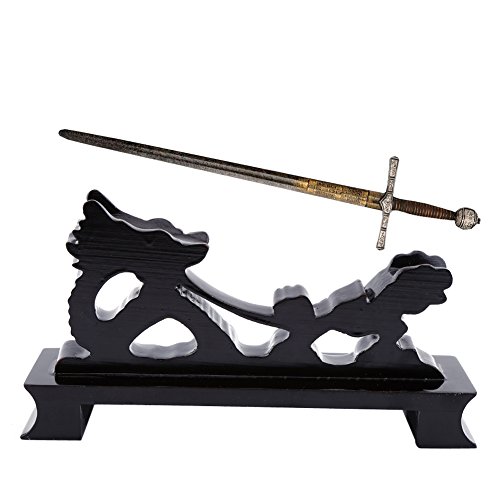 Hztyyier Schwerthalter, Schwertständer Katana Ständer, Dragon Shaped Samurai Schwerterständer Display Ständer für Katana Wakizashi Tanto von Hztyyier