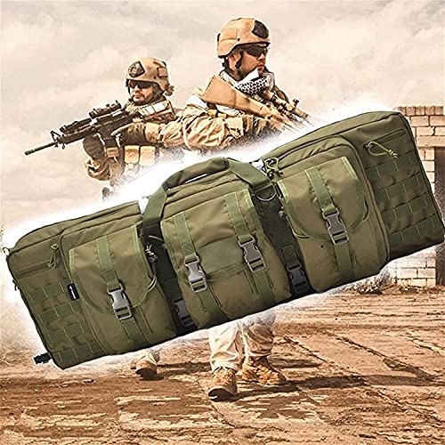 IBOWZ Gewehrrucksack Weiche Gewehrkoffer Doppelte Gewehrtasche, Waffentasche, Taktische Tragetasche, Range Bag für Airsoft-Pistolenpistolen-Karabiner von IBOWZ