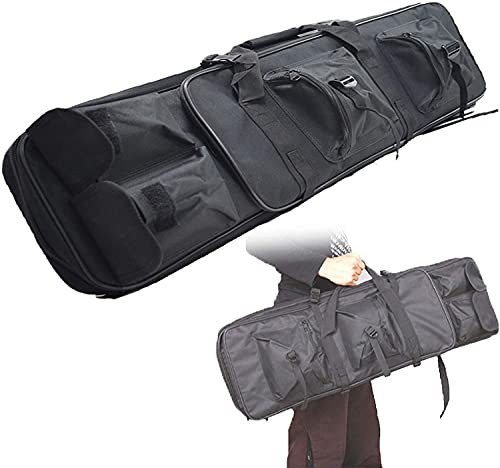 IBOWZ Gewehrrucksack Weiche Gewehrkoffer Outdoor Camping Shotgun Airsoft Gun Bag, mit Magazintaschen und Zubehörtaschen, Rucksack Pistole Shotgun Airsoft Case Aufbewahrung von IBOWZ