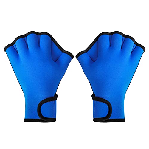 Schwimmhandschuhe | Paddel-Neopren-Handschuhe mit Schwimmhäuten für Schwimmfitness - Atmungsaktive leichte Trainingshandschuhe für Fitness, Schwimmen, Tauchen Ibuger von IBUGER